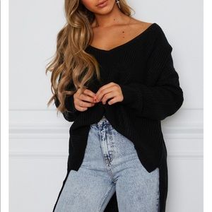 👽Soft black knit top
